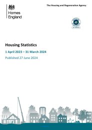 Housing statistics. 1 April 2023 - 31 March 2024