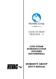 Code of best practice - 3 - Live steam humidification systems (isothermal)