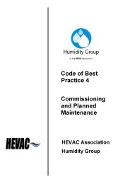 Code of best practice - 4 - Commissioning and planned maintenance