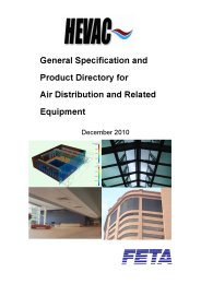General specification and product directory for air distribution and related equipment