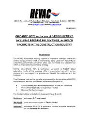 Guidance Note on the use of E-procurement, including reverse bid auctions, for HVACR products in the construction industry