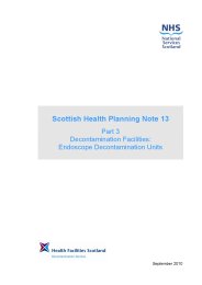 Decontamination facilities: endoscope decontamination units