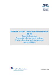Specialist services: Pneumatic tube transport systems. Part A: Overview and management responsibilities