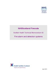 NHS Scotland Firecode: Fire alarm and detection systems