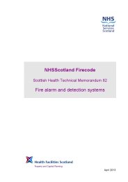 NHS Scotland Firecode: Fire alarm and detection systems