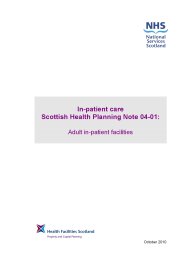 In-patient care. Adult in-patient facilities