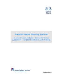 In-patient accommodation: options for choice. Supplement 1: isolation facilities in acute settings