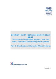 Control of Legionella, hygiene, 'safe' hot water, cold water and drinking water systems. Part D: Disinfection of domestic water systems