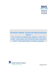 Control of Legionella, hygiene, 'safe' hot water, cold water and drinking water systems. Part F: Chloramination of water supplies