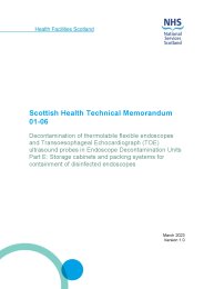 Decontamination of thermolabile flexible endoscopes and Transoesophageal Echocardiograph (TOE) ultrasound probes in endoscope decontamination units. Part E: storage cabinets and packing systems for containment of disinfected endoscopes