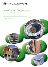 Low carbon construction - final report