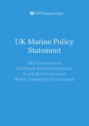 UK marine policy statement
