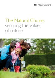 Natural choice - securing the value of nature. Cm 8082