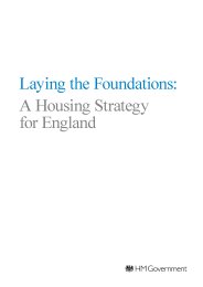 Laying the foundations - a housing strategy for England