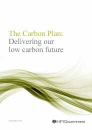 Carbon plan - delivering our low carbon future: December 2011