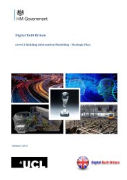 Digital built Britain. Level 3 Building information modelling - strategic plan