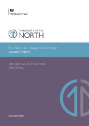 Northern transport strategy: autumn report