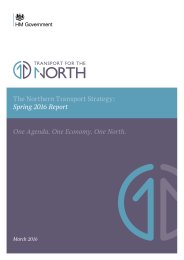 Northern transport strategy: spring 2016 report