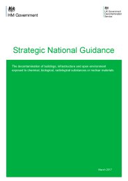 Strategic national guidance - the decontamination of buildings, infrastructure and open environment exposed to chemical, biological, radiological substances or nuclear materials. 5th edition