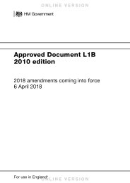 Approved Document L1B 2010 edition. 2018 amendments coming into force 6 April 2018