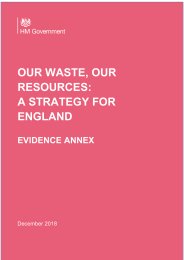 Our waste, our resources: a strategy for England. Evidence annex
