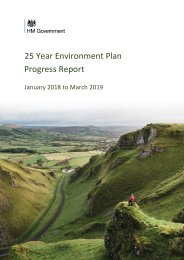 25 year environment plan progress report. January 2018 to March 2019