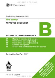 Fire safety - Volume 1 Dwellinghouses (2006 edition incorporating 2007, 2010, 2013, November 2018 and December 2018 amendments) (For use in England) (Superseded by Building Regulations 2010: Approved Documents B Fire safety - Volume 1: Dwellings. 2019 edition - For use in England on 30 August 2019)