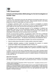 Analysis and interpretation methodology for the soil investigation at Grenfell Tower