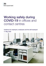 Working safely during COVID-19 in offices and contact centres - guidance for employers, employees and the self-employed