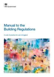 Manual to the building regulations. A code of practice for use in England