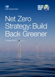 Net zero strategy: build back greener