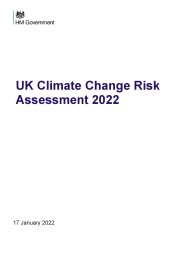 UK climate change risk assessment 2022