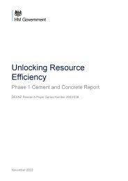 Unlocking resource efficiency. Phase 1 cement and concrete report