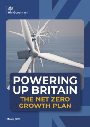 Powering up Britain. The net zero growth plan