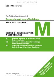 Access to and use of buildings Volume 2: Buildings other than dwellings (2015 edition incorporating 2020 and 2024 amendments) (For use in England)