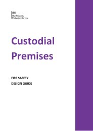 Custodial premises fire safety design guide