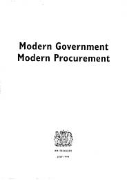 Modern government modern procurement