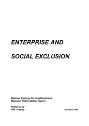 Enterprise and social exclusion