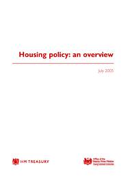 Housing policy: an overview