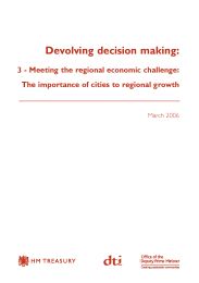 Devolving decision making: 3 - meeting the regional economic challenge: the importance of cities to regional growth (includes corrigendum)