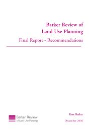 Barker review of land use planning: final report - recommendations