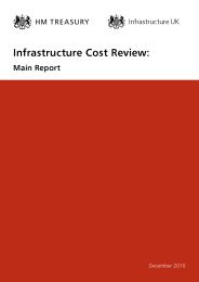 Infrastructure cost review - main report