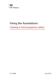 Fixing the foundations - creating a more prosperous nation. Cm 9098