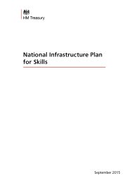 National infrastructure plan for skills
