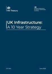 UK infrastructure: a 10 year strategy