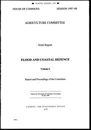 Flood and coastal defence (HC 707-I of session 1997-98)