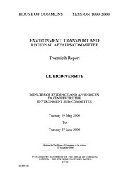 UK biodiversity (HC 441-III of session 1999-2000)