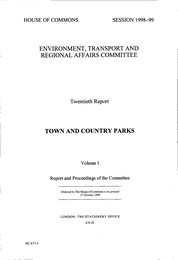 Town and country parks (HC 477-I of session 1998-99)