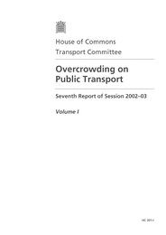 Overcrowding on public transport (HC 201-I of session 2002-03)
