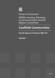 Coalfield communities (HC 44-I of session 2003-04)